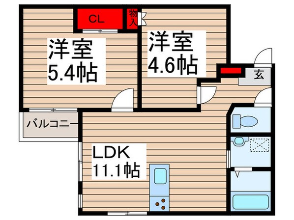 ミア流山の物件間取画像